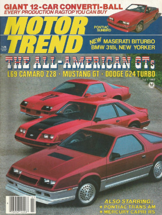 MOTOR TREND 1983 JULY - AMERICAN MUSCLE, BITTER SC